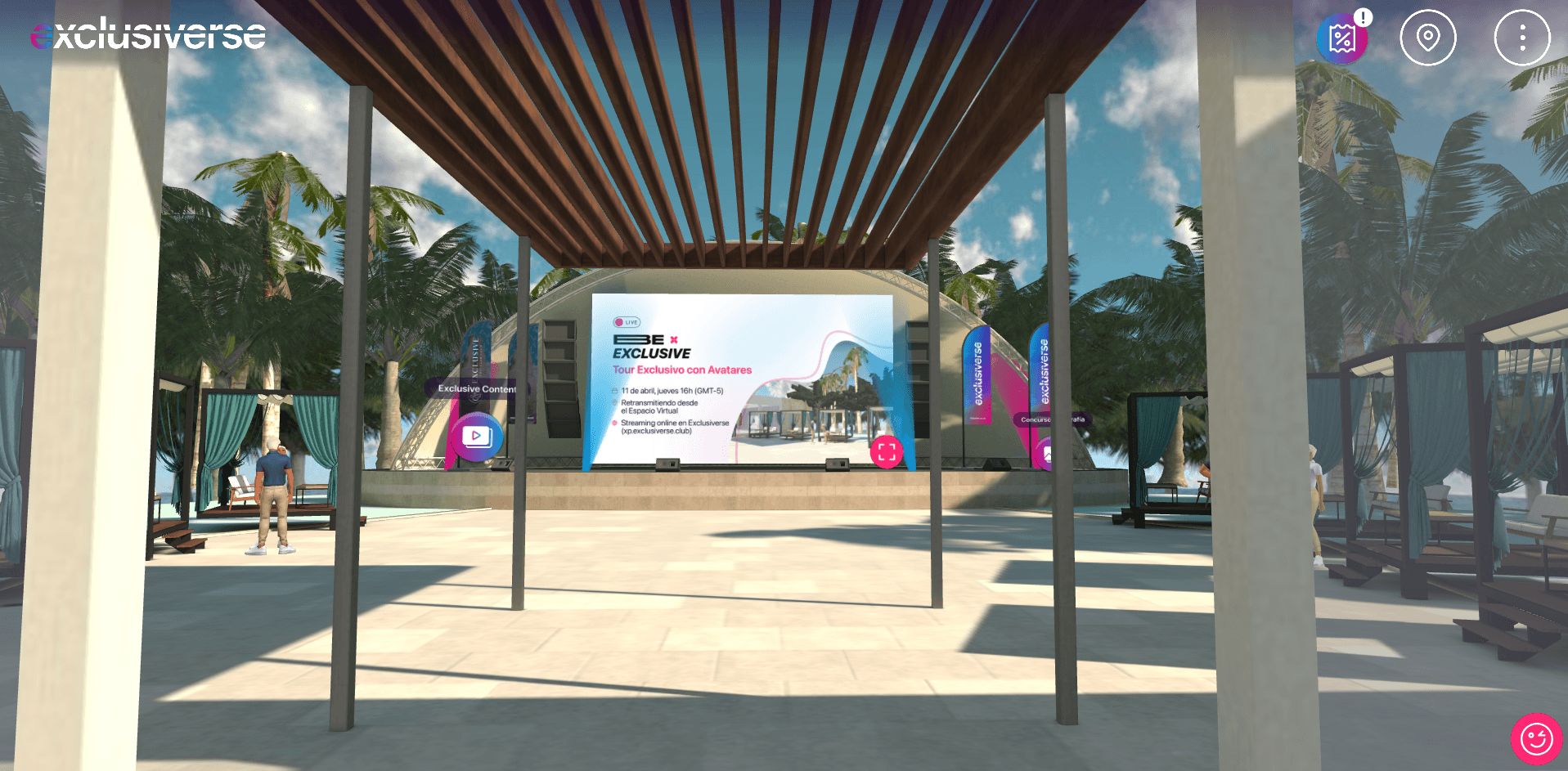 Área privada para socios de Exclusive Lounge platinum-room